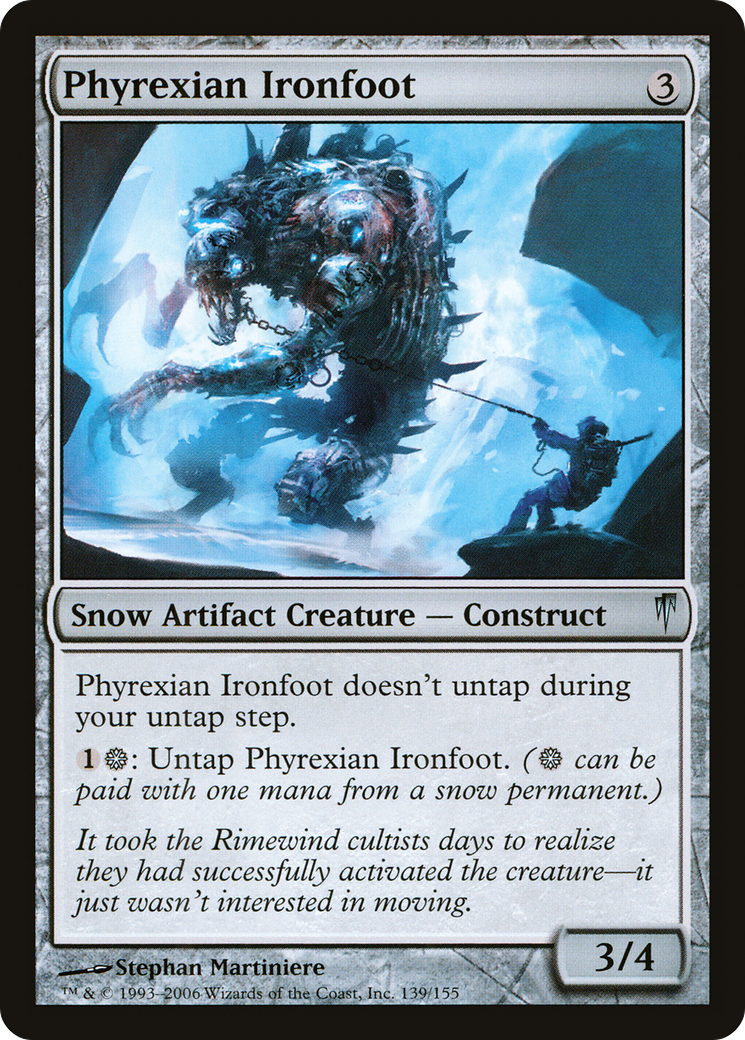 Phyrexian Ironfoot (139) Foil - Coldsnap