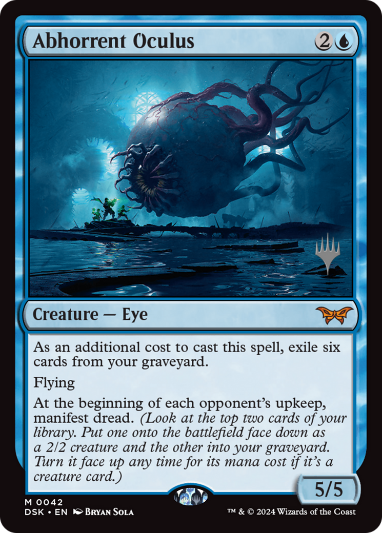 Abhorrent Oculus [Duskmourn: House of Horror Promos] Foil