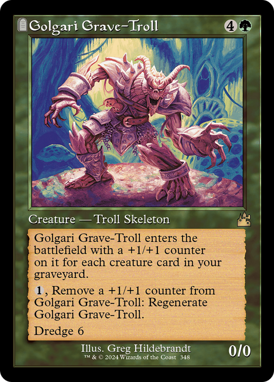 Golgari Grave-Troll (Retro Frame) [Ravnica Remastered] Foil