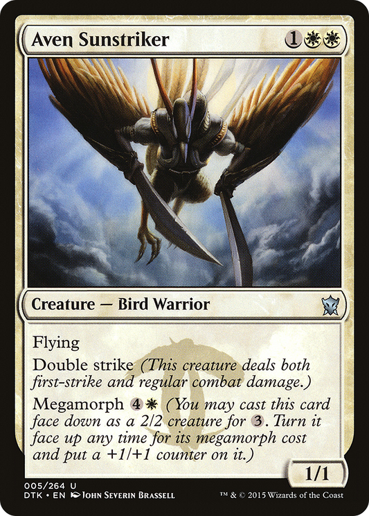 Aven Sunstriker [Dragons of Tarkir] Foil
