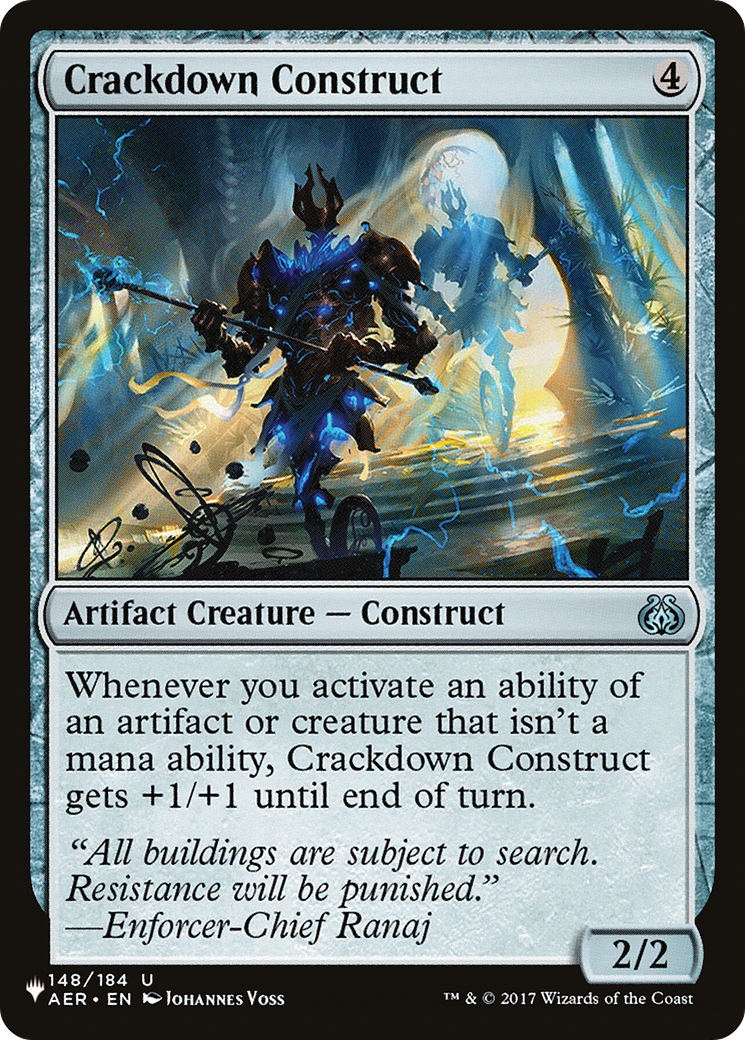 Crackdown Construct [The List] | Silver Goblin