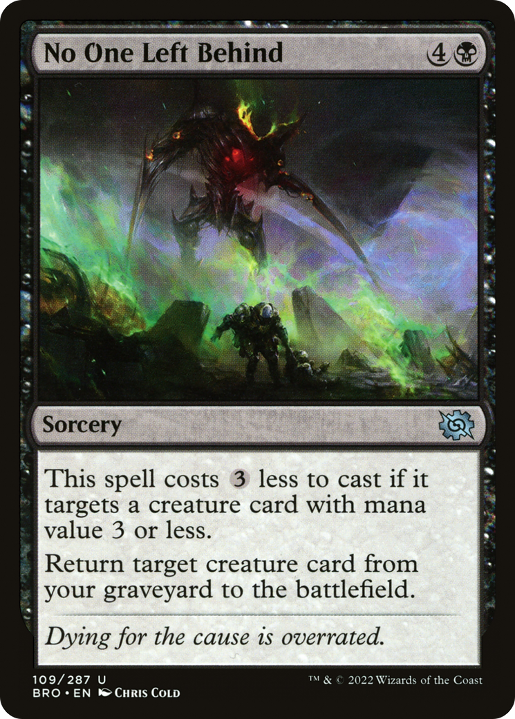 No One Left Behind [The Brothers' War] Foil