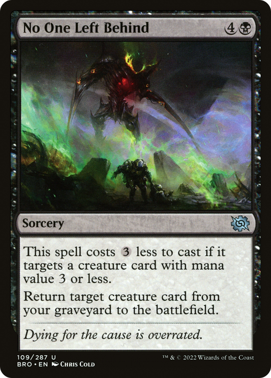 No One Left Behind [The Brothers' War] Foil