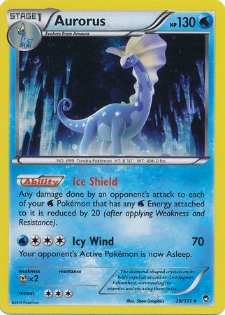 Aurorus (26/111) (Cosmos Holo) [XY: Furious Fists] | Silver Goblin