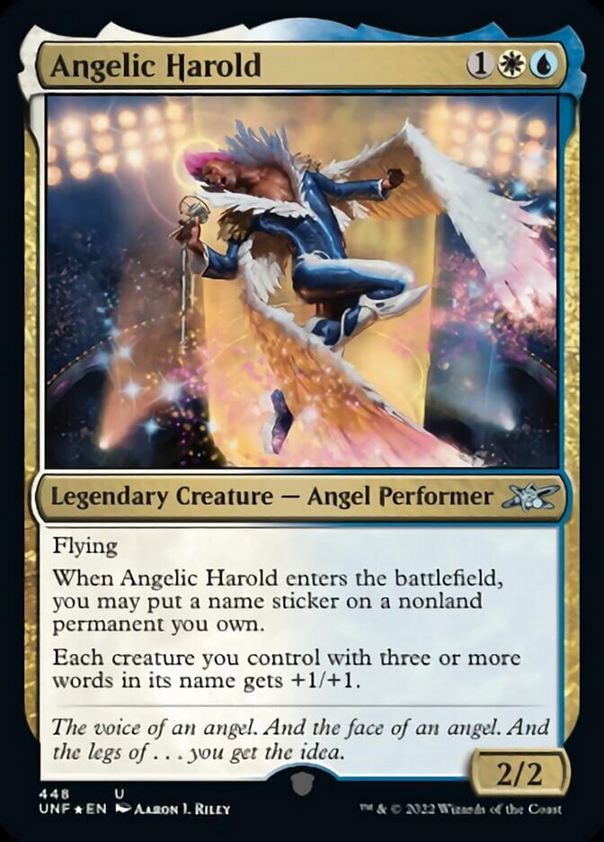 Angelic Harold (Galaxy Foil) [Unfinity] | Silver Goblin