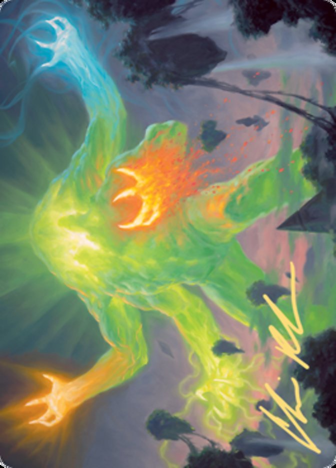 Omnath, Locus of Creation Art Card (Gold-Stamped Signature) [Zendikar Rising Art Series] | Silver Goblin