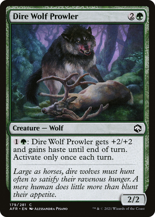 Dire Wolf Prowler [Dungeons & Dragons: Adventures in the Forgotten Realms] Foil