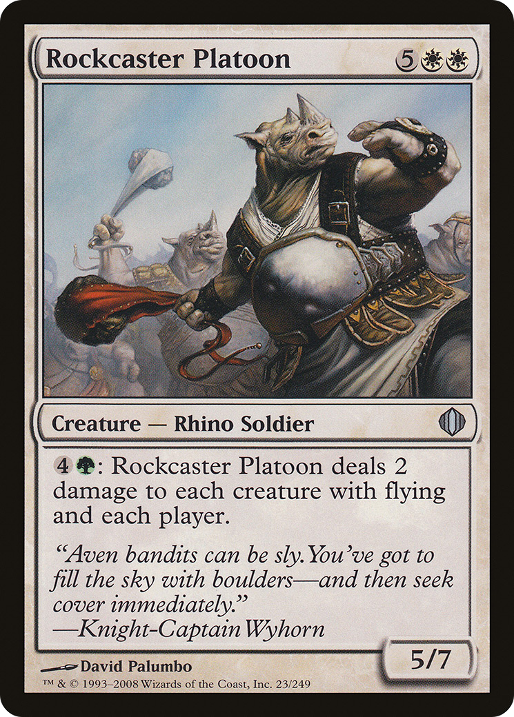 Rockcaster Platoon (023) Foil - Shards of Alara