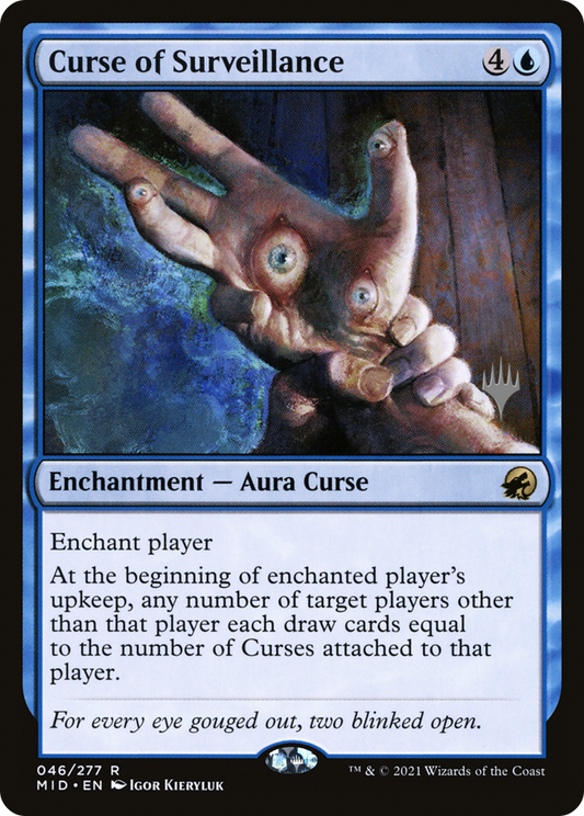 Curse of Surveillance (Promo Pack) [Innistrad: Midnight Hunt Promos] Foil