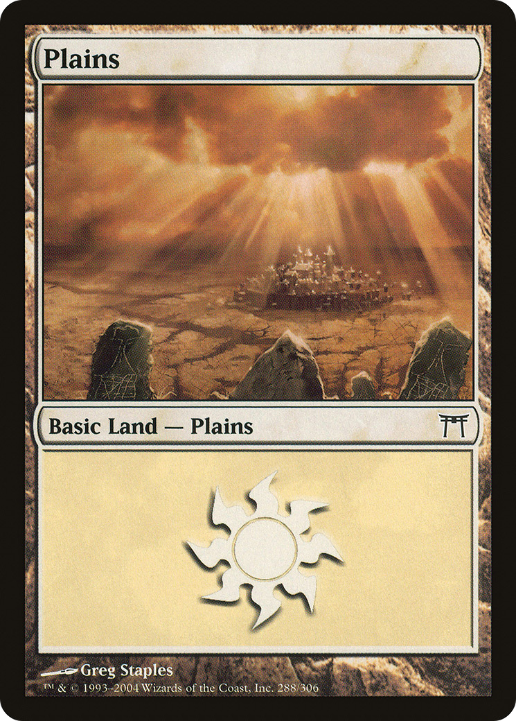Plains (288) [Champions of Kamigawa] Foil