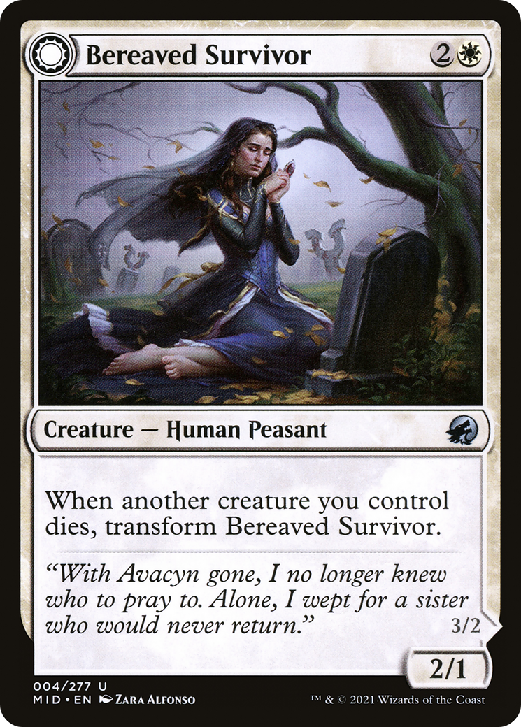 Bereaved Survivor // Dauntless Avenger [Innistrad: Midnight Hunt] Foil