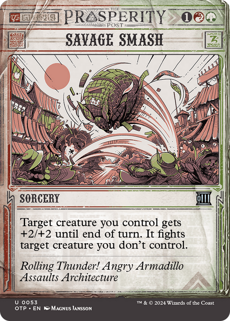 Savage Smash (Showcase) (053) Foil - Breaking News