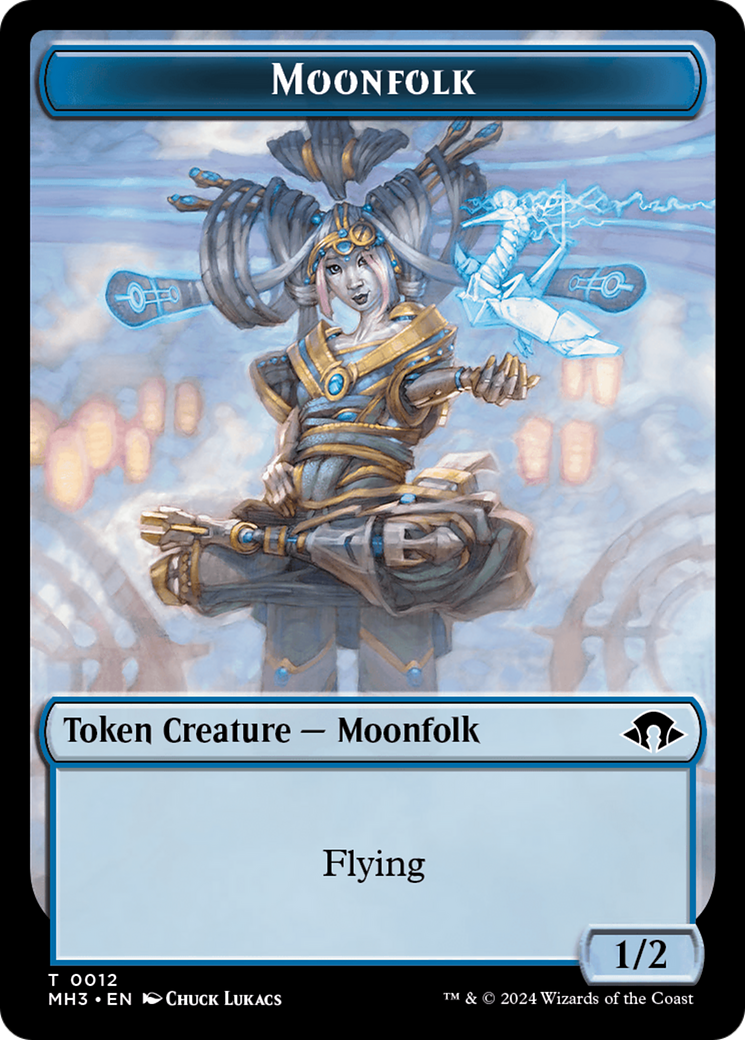 Moonfolk Token [Modern Horizons 3 Tokens] | Silver Goblin