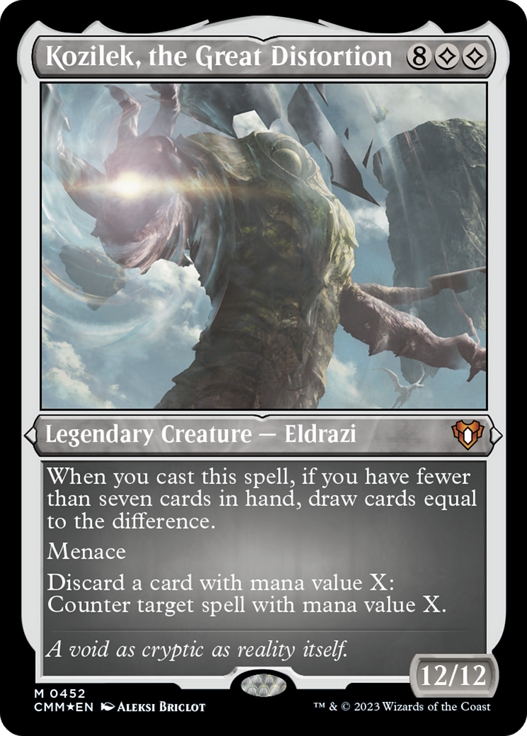 Kozilek, the Great Distortion (Foil Etched) [Commander Masters]
