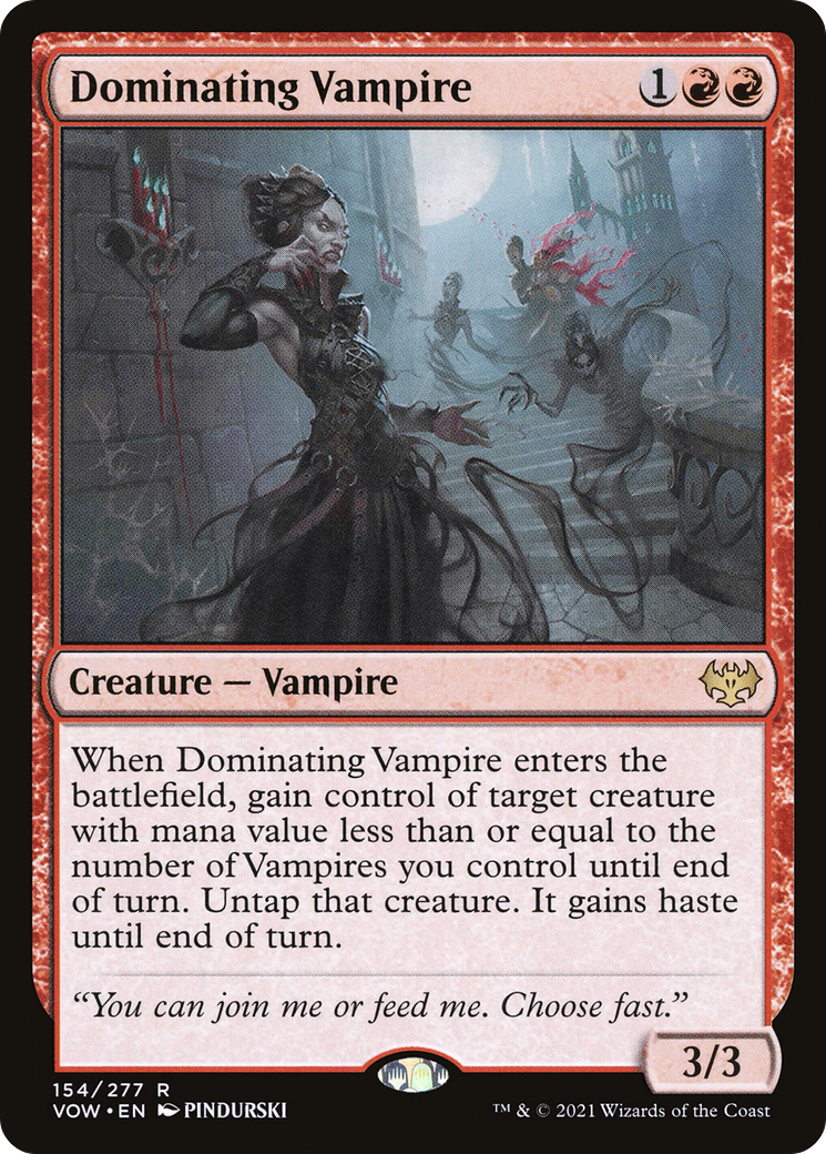 Dominating Vampire [Innistrad: Crimson Vow] Foil