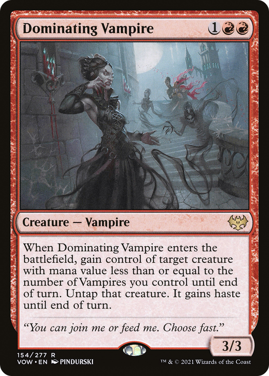 Dominating Vampire [Innistrad: Crimson Vow] Foil