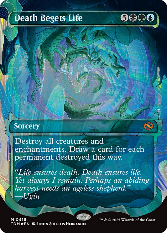 Death Begets Life (Showcase) (416) Halo Foil - Tarkir: Dragonstorm