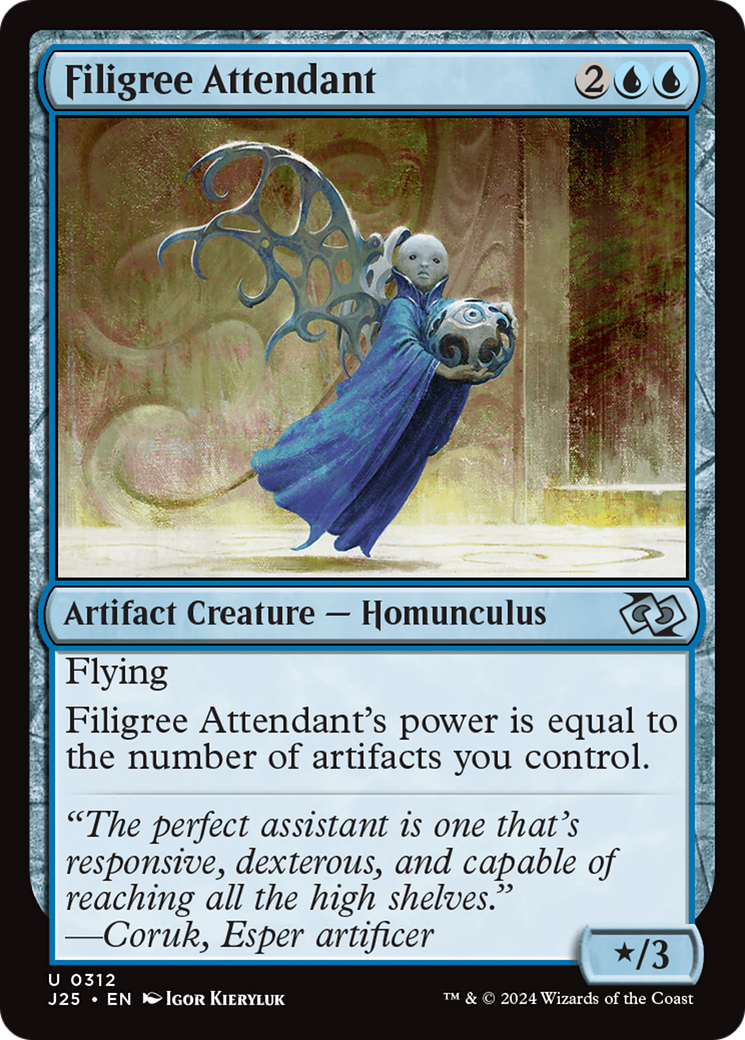 Filigree Attendant [Foundations Jumpstart] | Silver Goblin