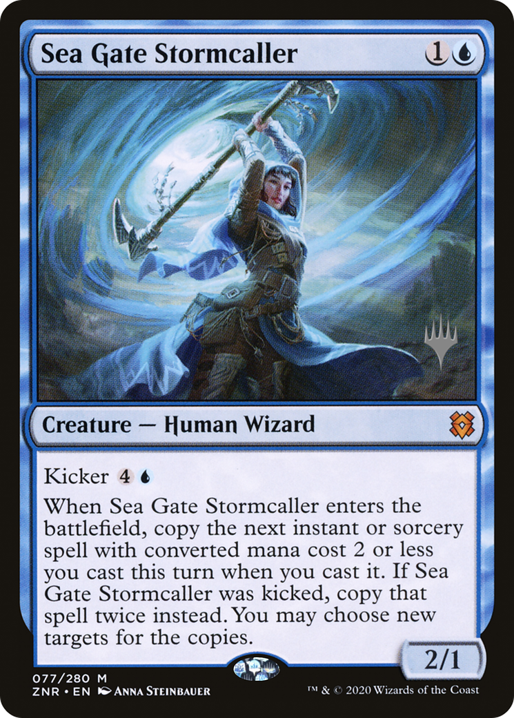 Sea Gate Stormcaller (Promo Pack) [Zendikar Rising Promos] Foil