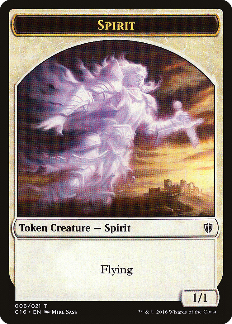 Spirit (006) // Bird (002) Double-Sided Token (6 // 2) - Commander 2016 Tokens
