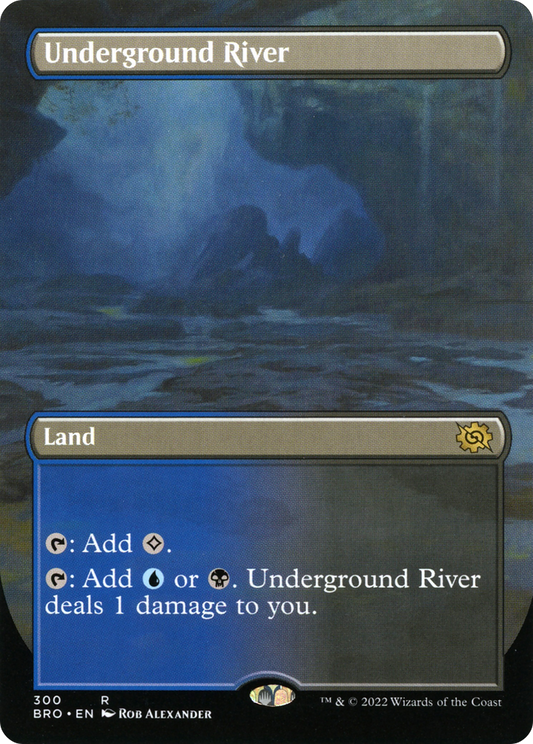 Underground River (Borderless Alternate Art) [The Brothers' War] Foil