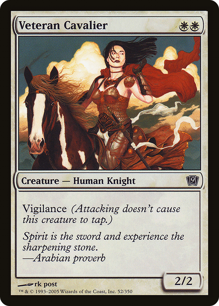 Veteran Cavalier (052) Foil - Ninth Edition
