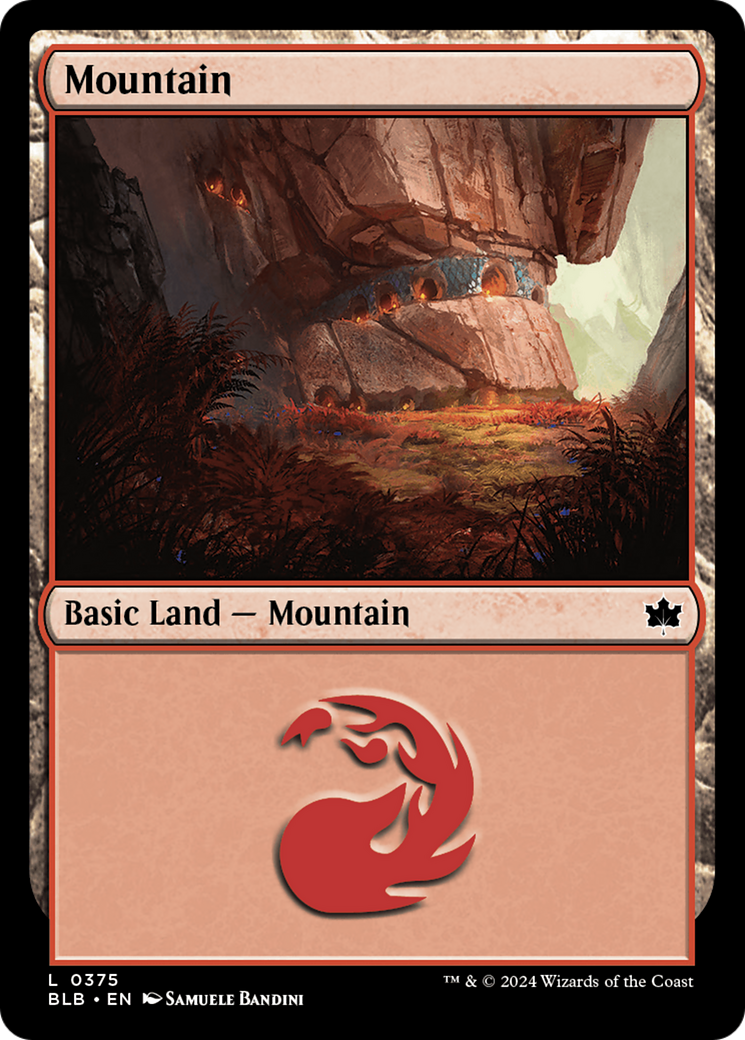 Mountain (0375) [Bloomburrow] | Silver Goblin