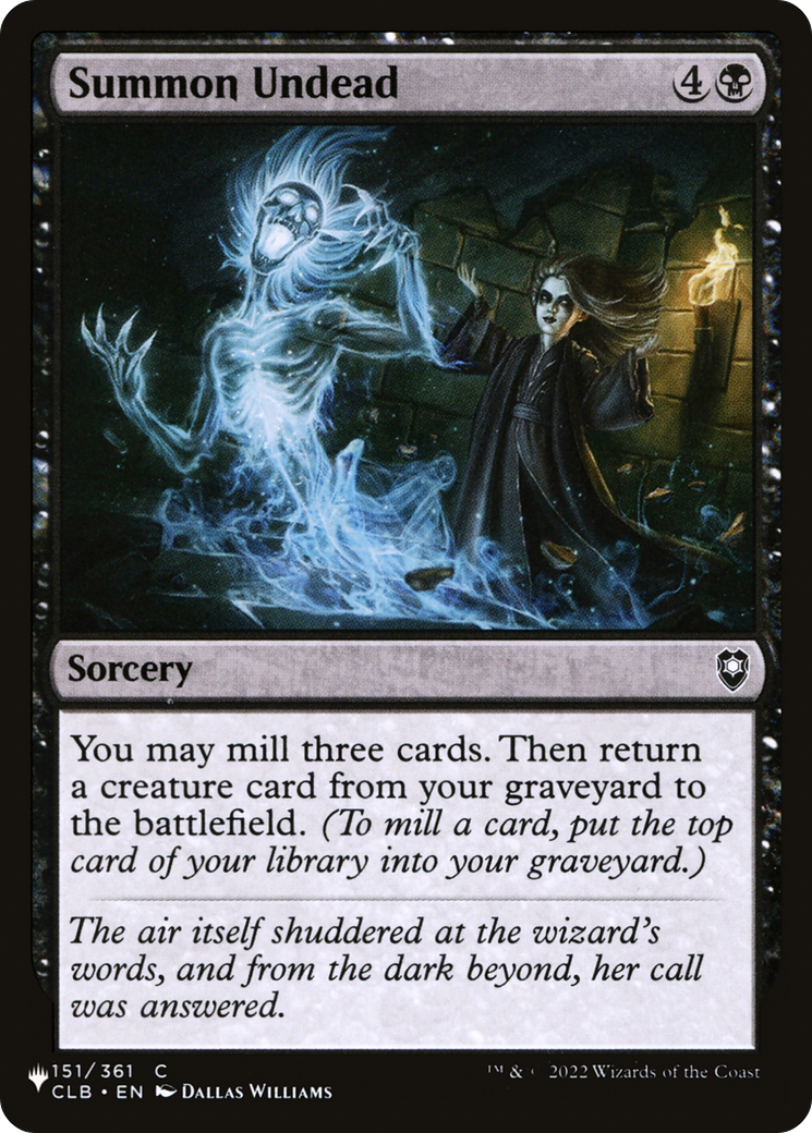 Summon Undead [The List Reprints] | Silver Goblin