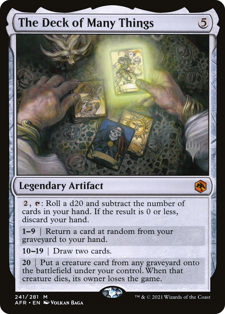 The Deck of Many Things (Promo Pack) [Dungeons & Dragons: Adventures in the Forgotten Realms Promos]