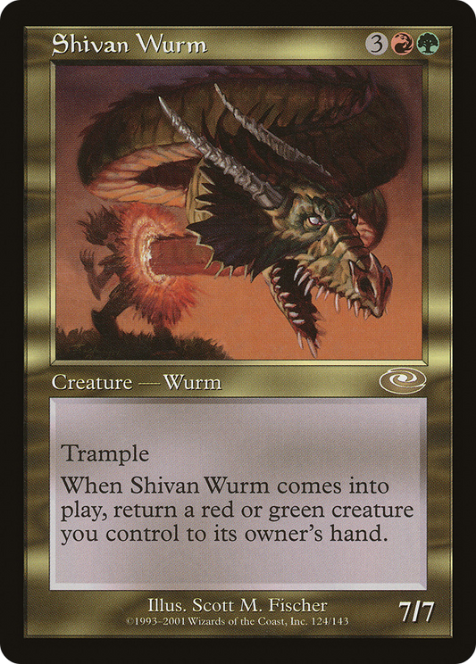 Shivan Wurm [Planeshift] Foil