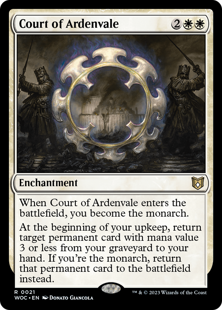 Court of Ardenvale [Wilds of Eldraine Commander] Foil
