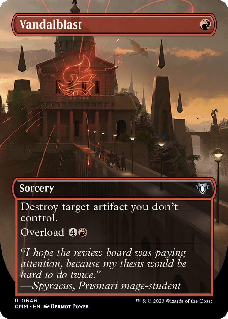 Vandalblast (Borderless Alternate Art) [Commander Masters] Foil