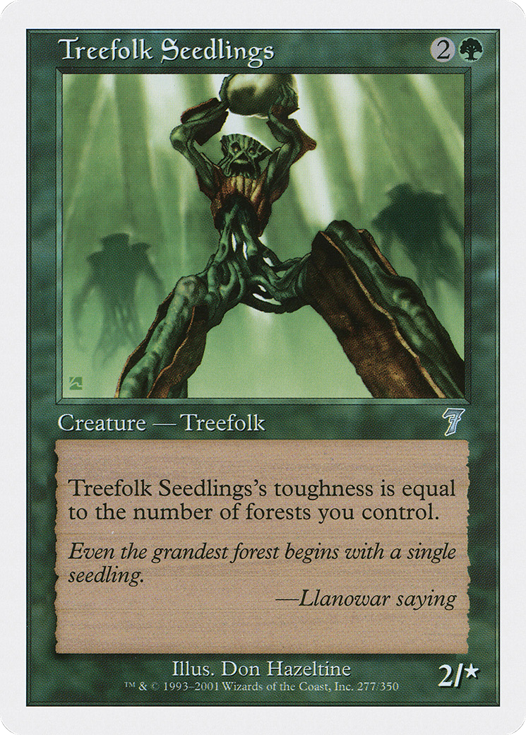 Treefolk Seedlings (277) - Seventh Edition