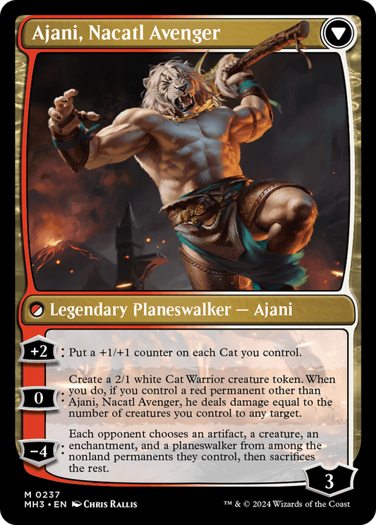 Ajani, Nacatl Pariah // Ajani, Nacatl Avenger [Modern Horizons 3] Foil