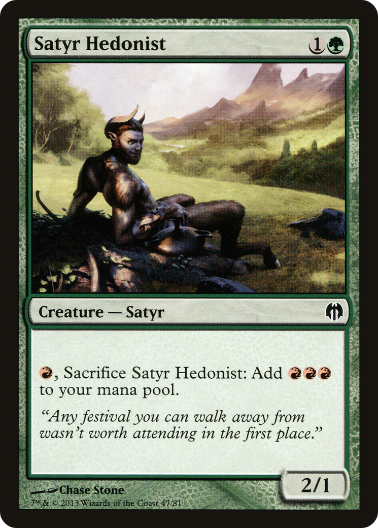 Satyr Hedonist [Duel Decks: Heroes vs. Monsters] | Silver Goblin