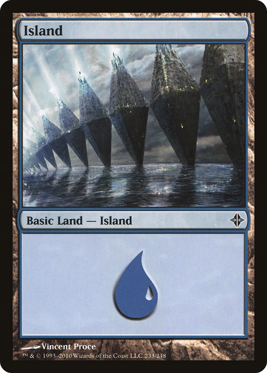 Island (233) [Rise of the Eldrazi] Foil