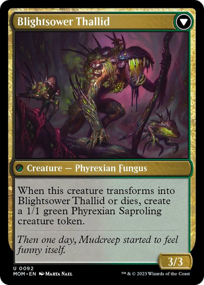 Blightreaper Thallid // Blightsower Thallid [March of the Machine] Foil
