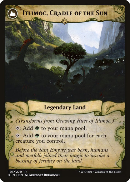 Growing Rites of Itlimoc // Itlimoc, Cradle of the Sun [Ixalan] Foil