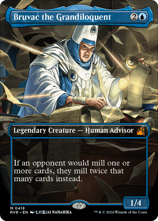 Bruvac the Grandiloquent (Anime Borderless) [Ravnica Remastered] Foil