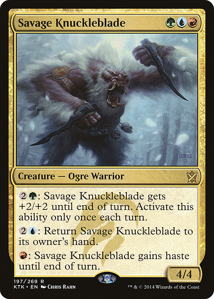 Savage Knuckleblade (197) Foil - Khans of Tarkir