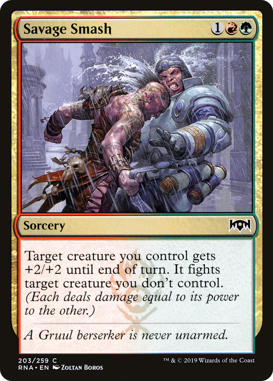 Savage Smash [Ravnica Allegiance] Foil