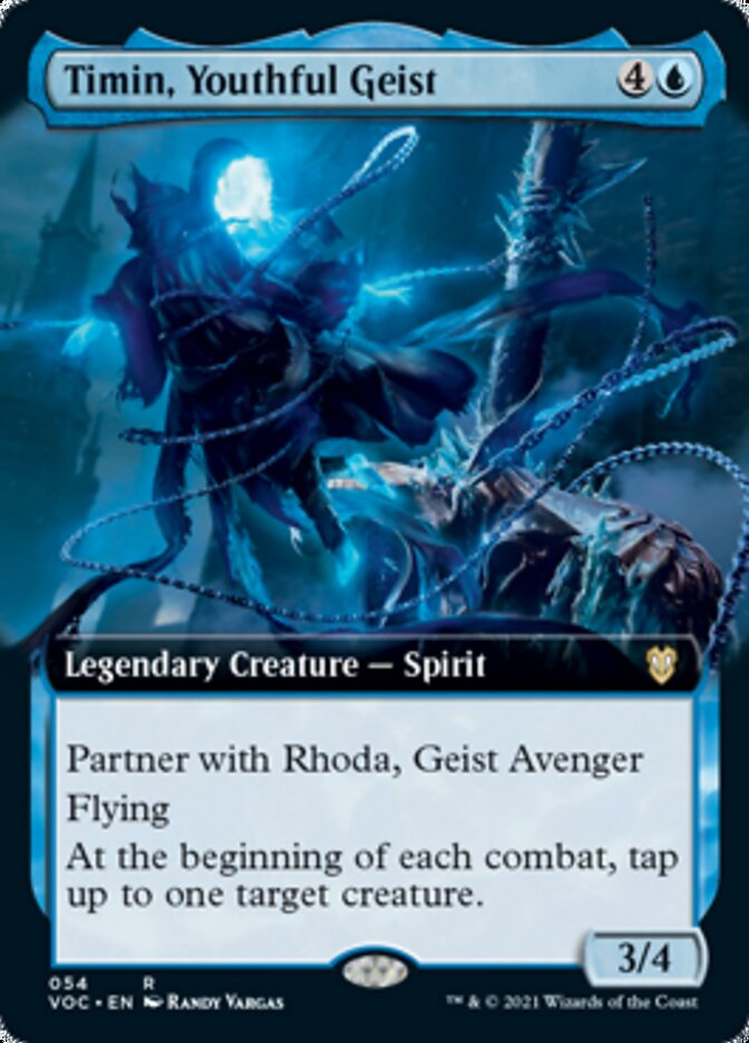 Timin, Youthful Geist (Extended Art) [Innistrad: Crimson Vow Commander] | Silver Goblin