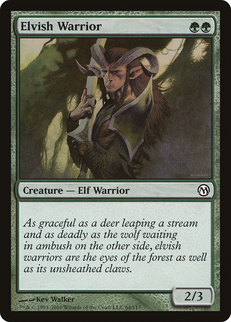 Elvish Warrior [Duels of the Planeswalkers] | Silver Goblin