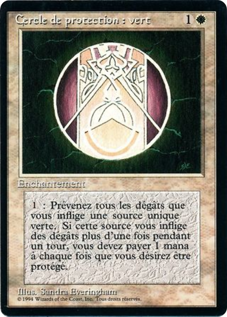 Circle of Protection: Green [Foreign Black Border] | Silver Goblin