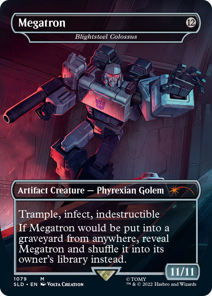 Blightsteel Colossus - Megatron (Borderless) [Secret Lair Drop Series] Foil