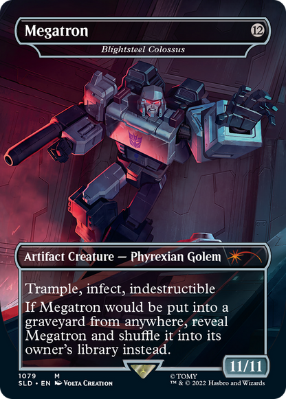 Blightsteel Colossus - Megatron (Borderless) [Secret Lair Drop Series] Foil