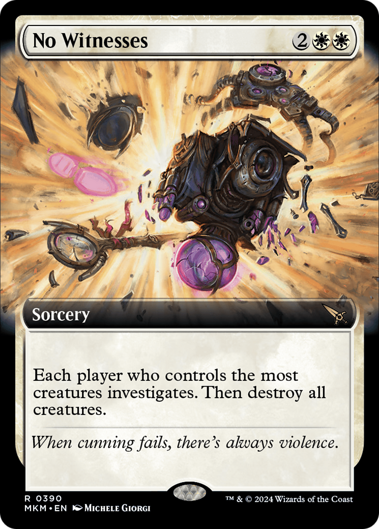 No Witnesses (Extended Art) [Murders at Karlov Manor] Foil