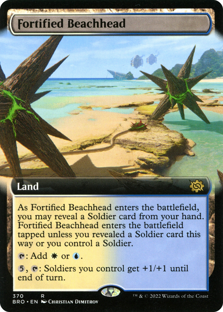 Fortified Beachhead (Extended Art) [The Brothers' War] | Silver Goblin