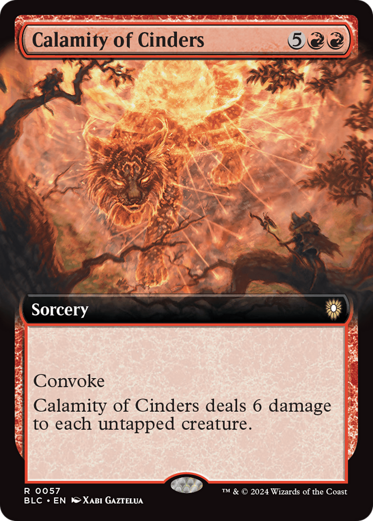 Calamity of Cinders (Extended Art) [Bloomburrow Commander] | Silver Goblin
