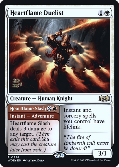 Heartflame Duelist // Heartflame Slash [Wilds of Eldraine Prerelease Promos]